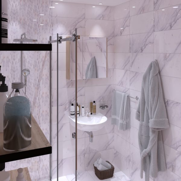 Kolekcija Spider White 25x50