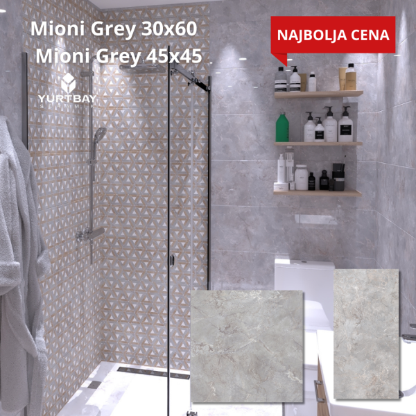 MIONI Grey 30x60 45x45