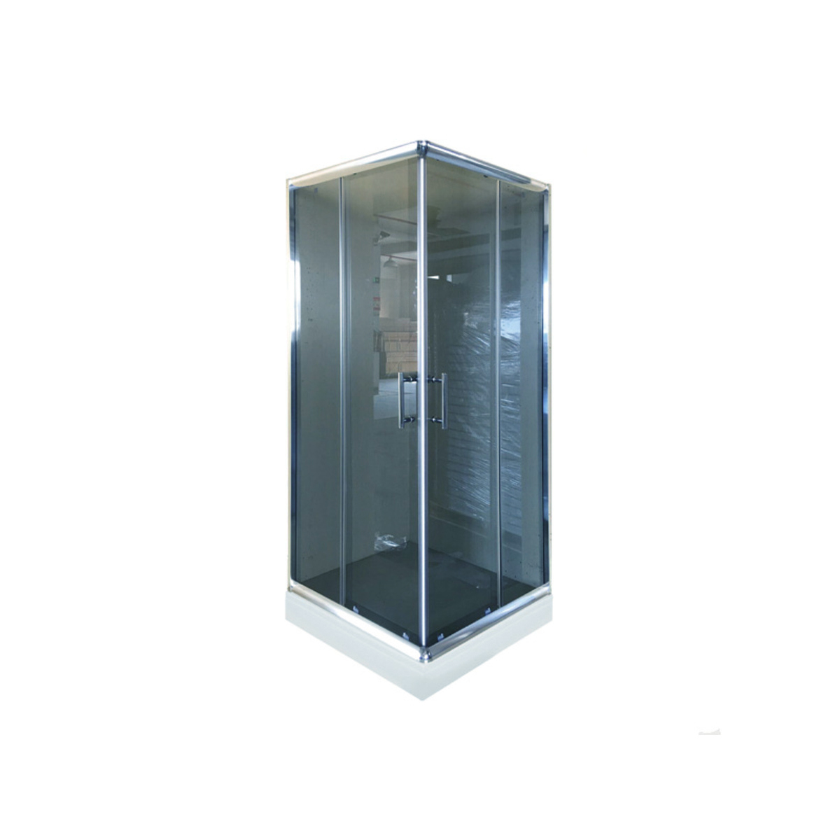 Tuš kabina K90 TRANSPARENT gray 90x90
