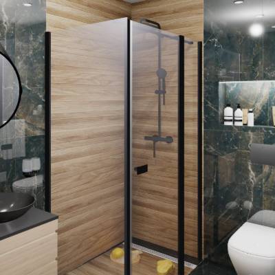 „Tamni mermer daje moćan izgled, a drveni elementi ga fino umiruju. Zahvaljujući 3D prikazu, sve smo unapred videli — od crnog tuša do savršeno uklopljenog lavaboa. Nije bilo dileme, sve je ispalo baš kako treba!“