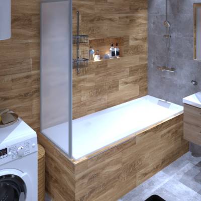 „3D prikaz nam je olakšao sve — drvene obloge, moderna kada sa staklom, čak i mesto za veš mašinu. Sve je delovalo kao da je već gotovo — i stvarno, tako je i ispalo!“