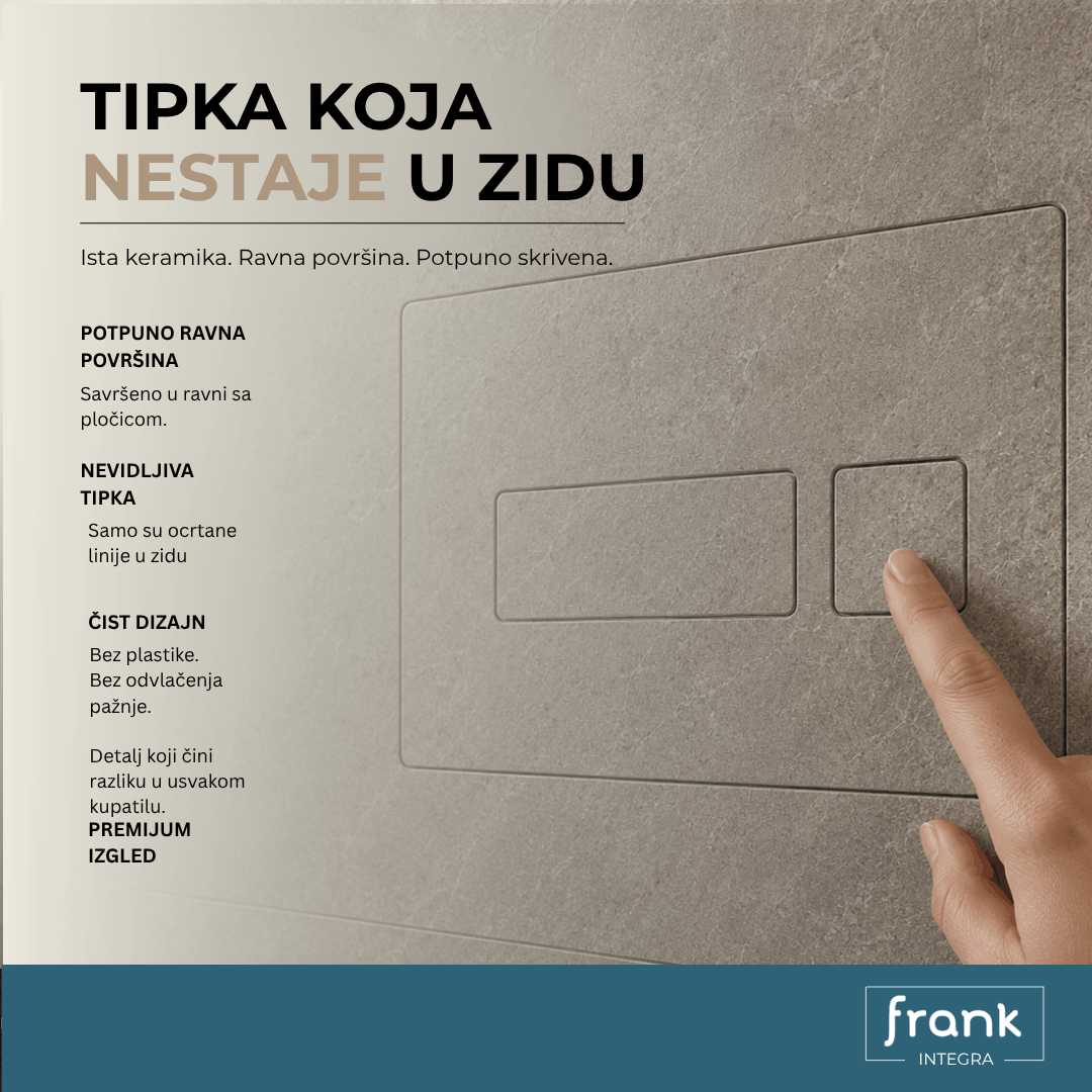 Nevidljiva tipka za vodokotlić Geberit, TECE, Fleunta, Alca - Image 3