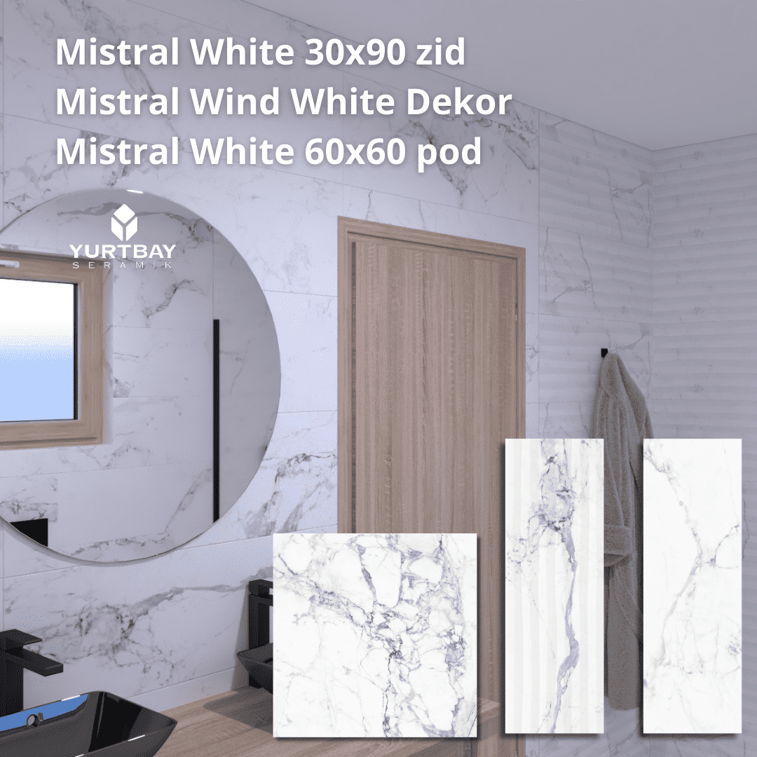 MISTRAL White 30x90 Mat Retifikovana